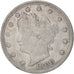 Monnaie, États-Unis, Liberty Nickel, 5 Cents, 1908, U.S. Mint, Philadelphie