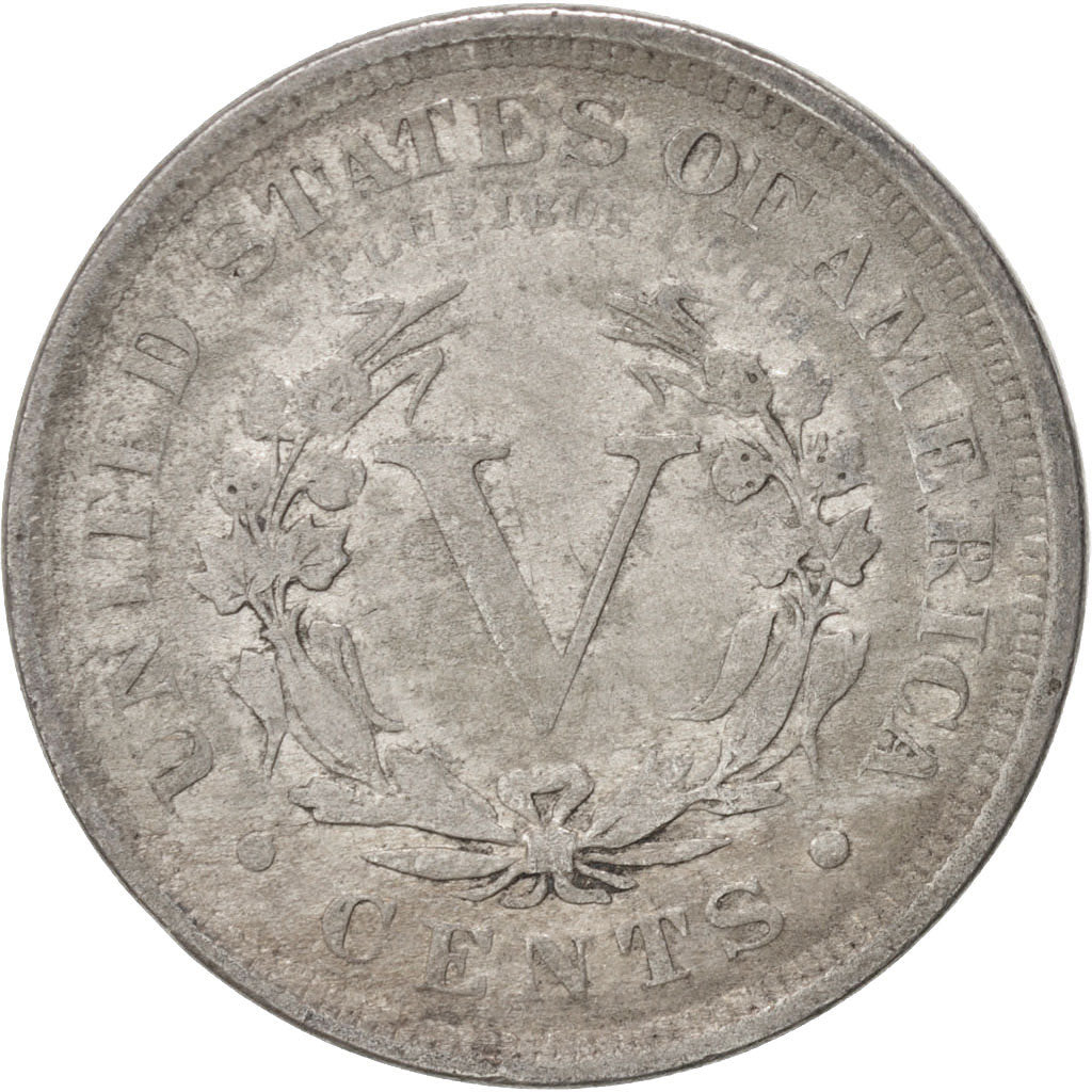 Monnaie, États-Unis, Liberty Nickel, 5 Cents, 1908, U.S. Mint, Philadelphie