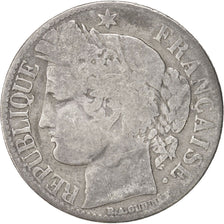 Monnaie, France, Cérès, Franc, 1871, Paris, TB, Argent, KM:822.1, Gadoury:465