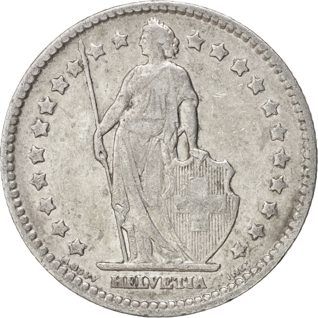 Switzerland, Franc, 1908, Bern, EF(40-45), Silver, KM:24