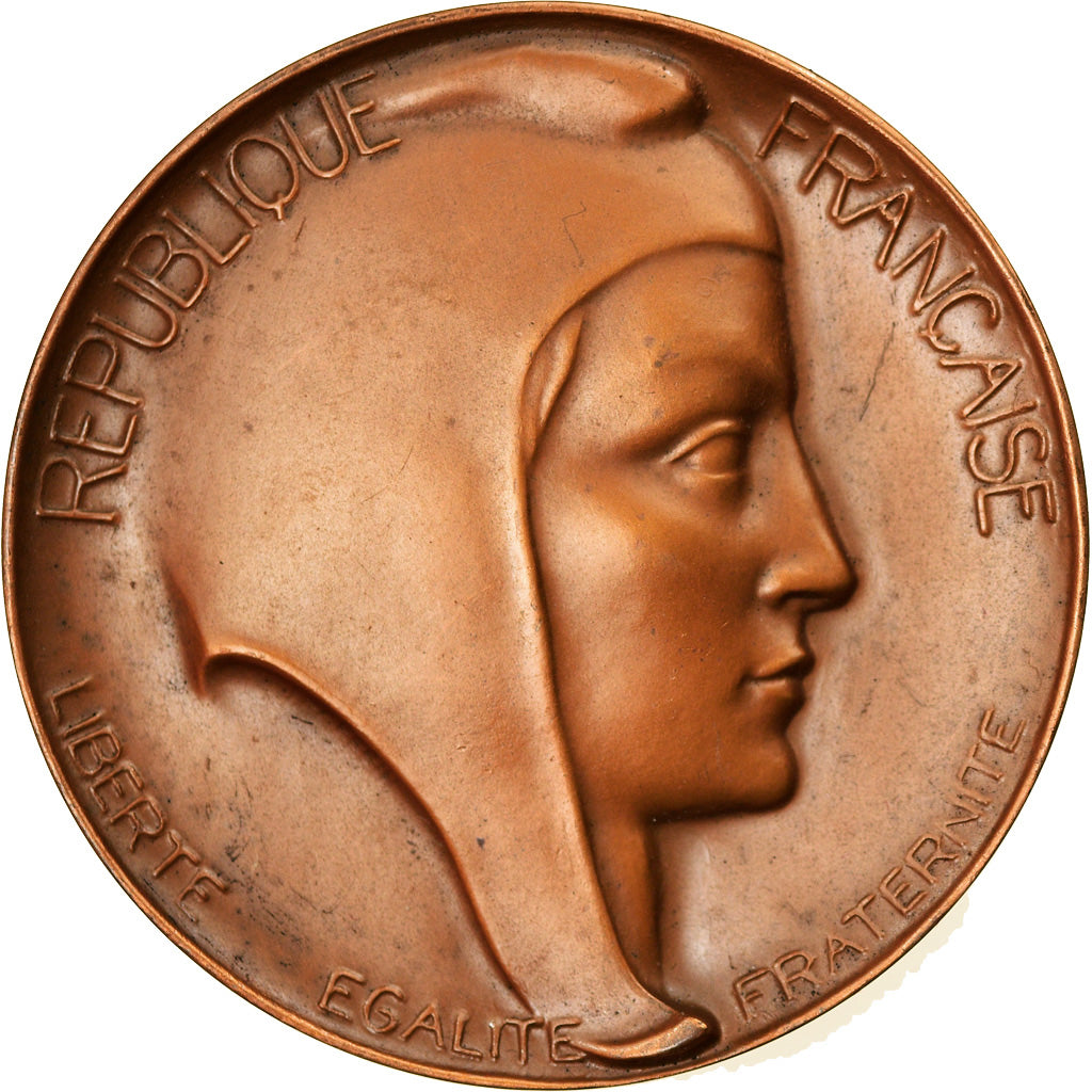 Francja, Medal, Marianne, Offert par Mr Bettencourt, Député, Ancien Ministre