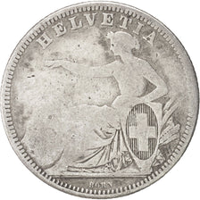 Switzerland, Franc, 1861, Bern, F(12-15), Silver, KM:9a