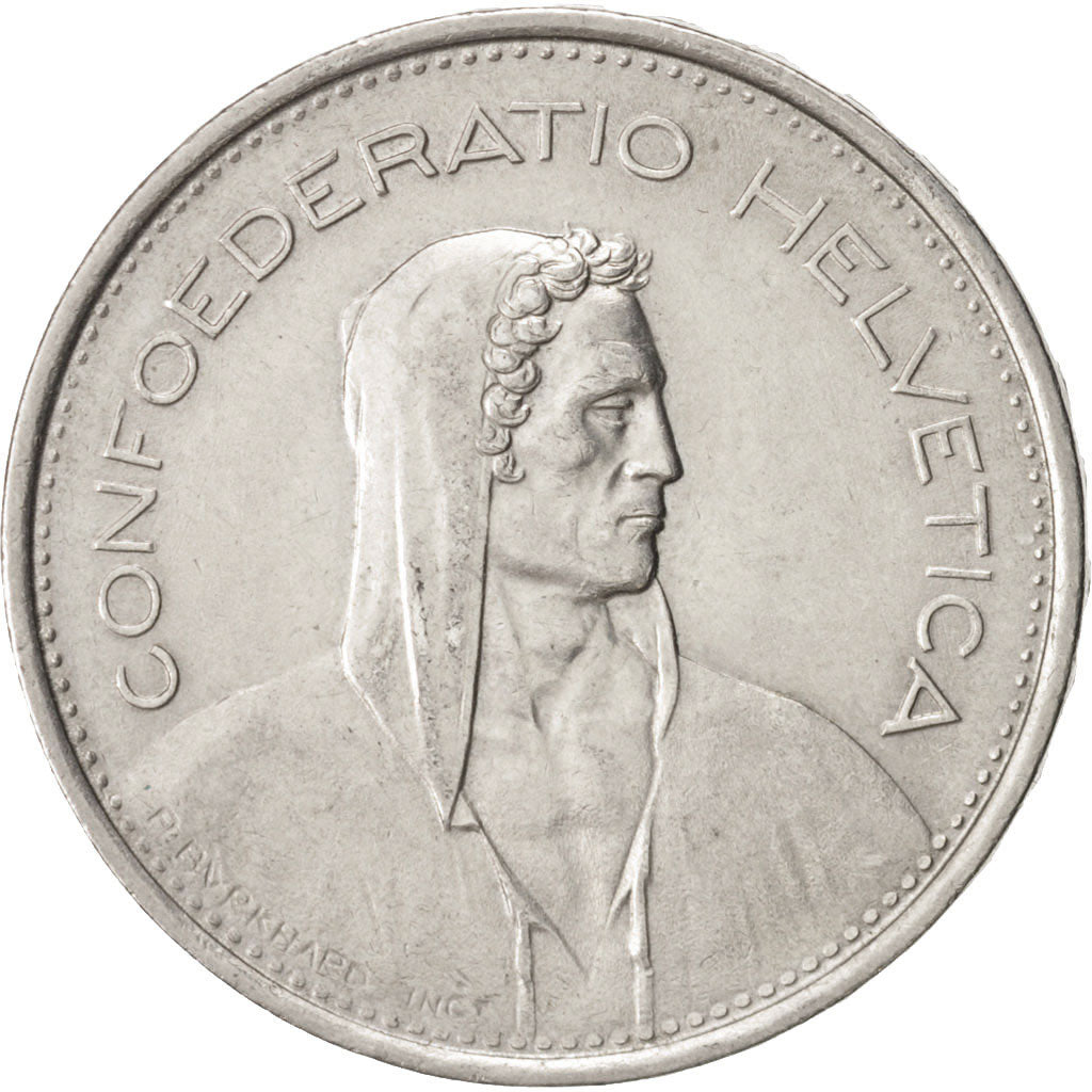 Coin, Switzerland, 5 Francs, 1968, Bern, AU(55-58), Copper-nickel, KM:40a.1