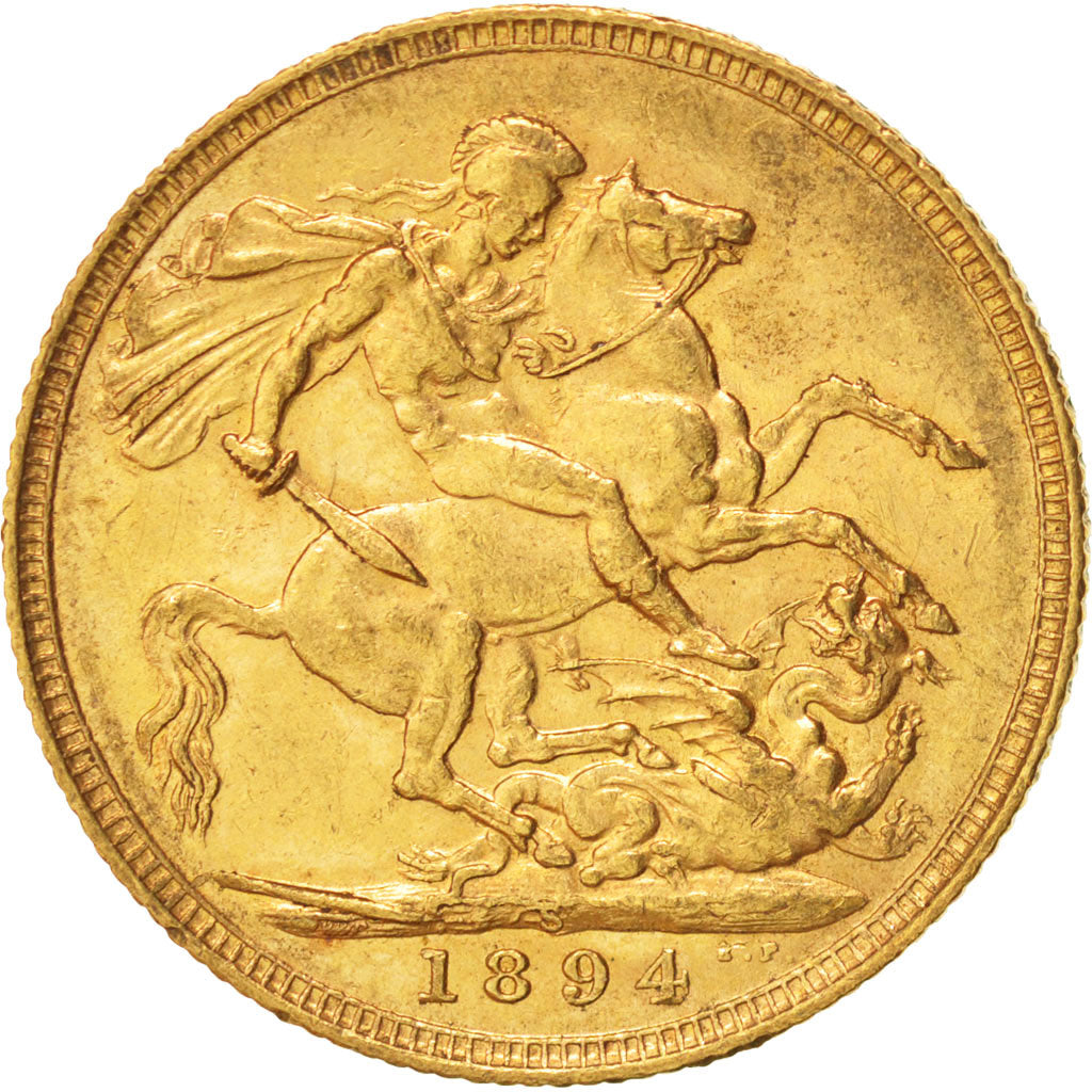 Australia, Victoria, Sovereign, 1894, Sydney, AU(50-53), Gold, KM:13