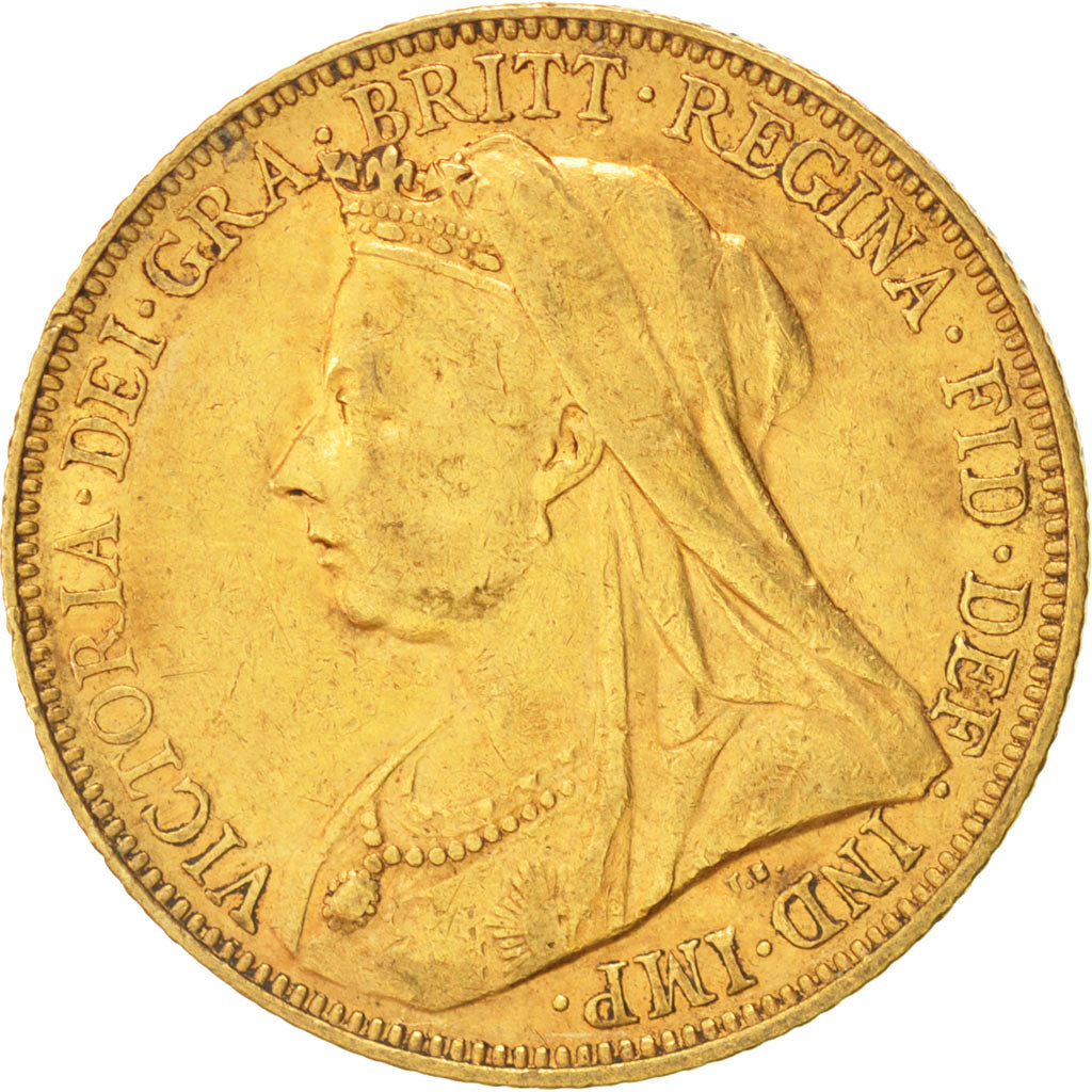 Australia, Victoria, Sovereign, 1900, Melbourne, BB+, Oro, KM:13