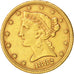 United States, Coronet Head, $5, 1882, Philadelphia, EF(40-45), KM:101