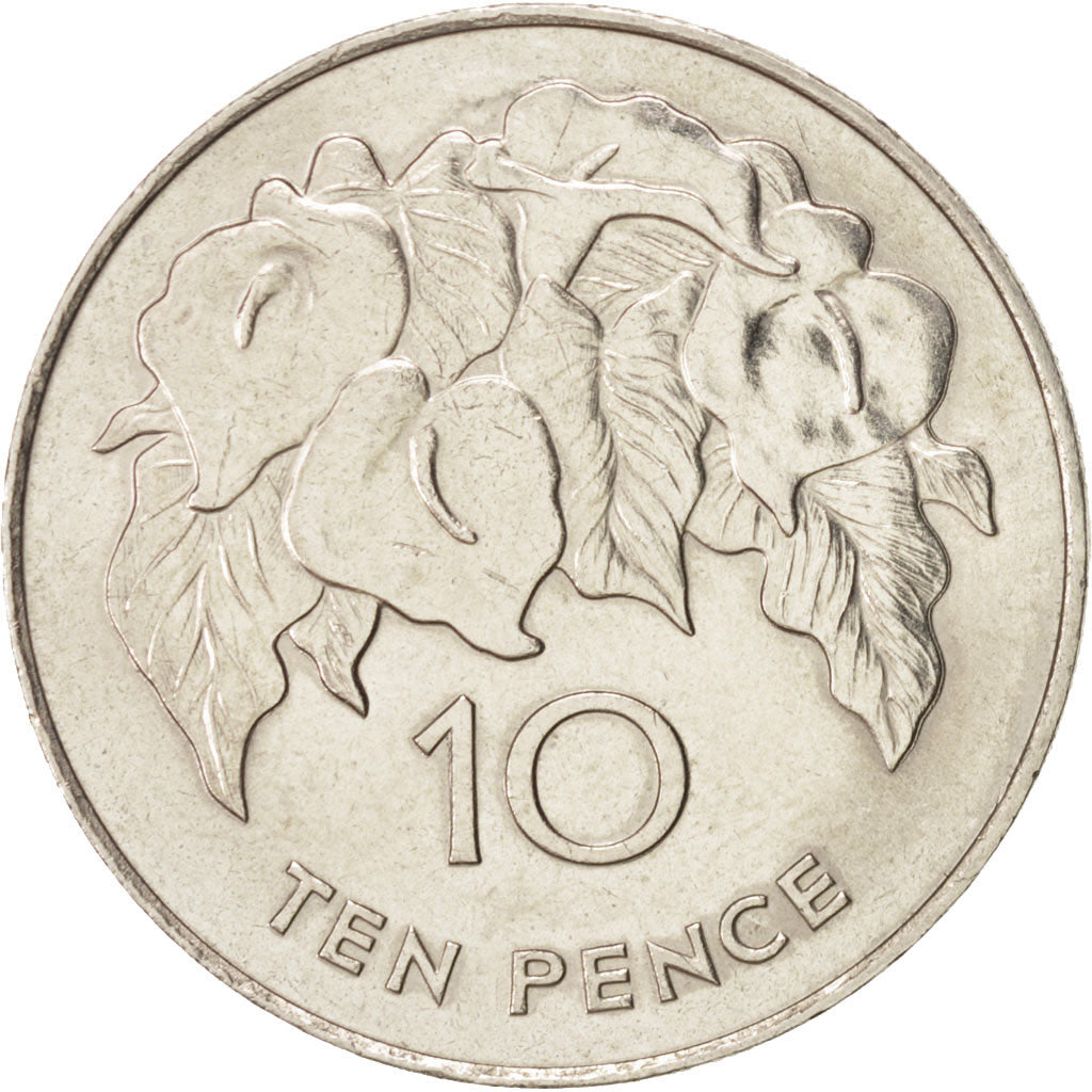 SAINT HELENA & ASCENSION, Elizabeth II, 10 Pence, 1984, MS(63), KM:4