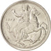 Greece, Constantine II, 20 Drachmai, 1973, AU(55-58), Copper-nickel, KM:111.3