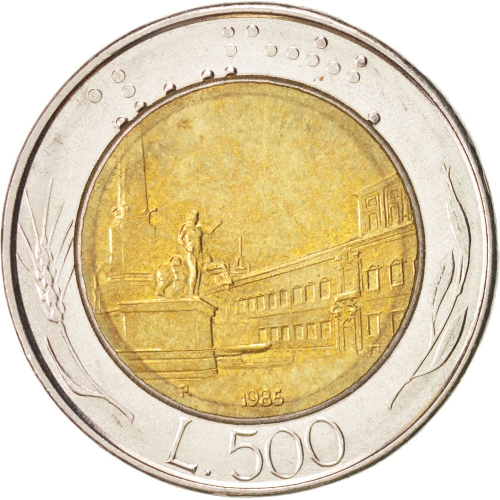 Moneta, Italia, 500 Lire, 1985, Rome, SPL-, Bi-metallico, KM:111