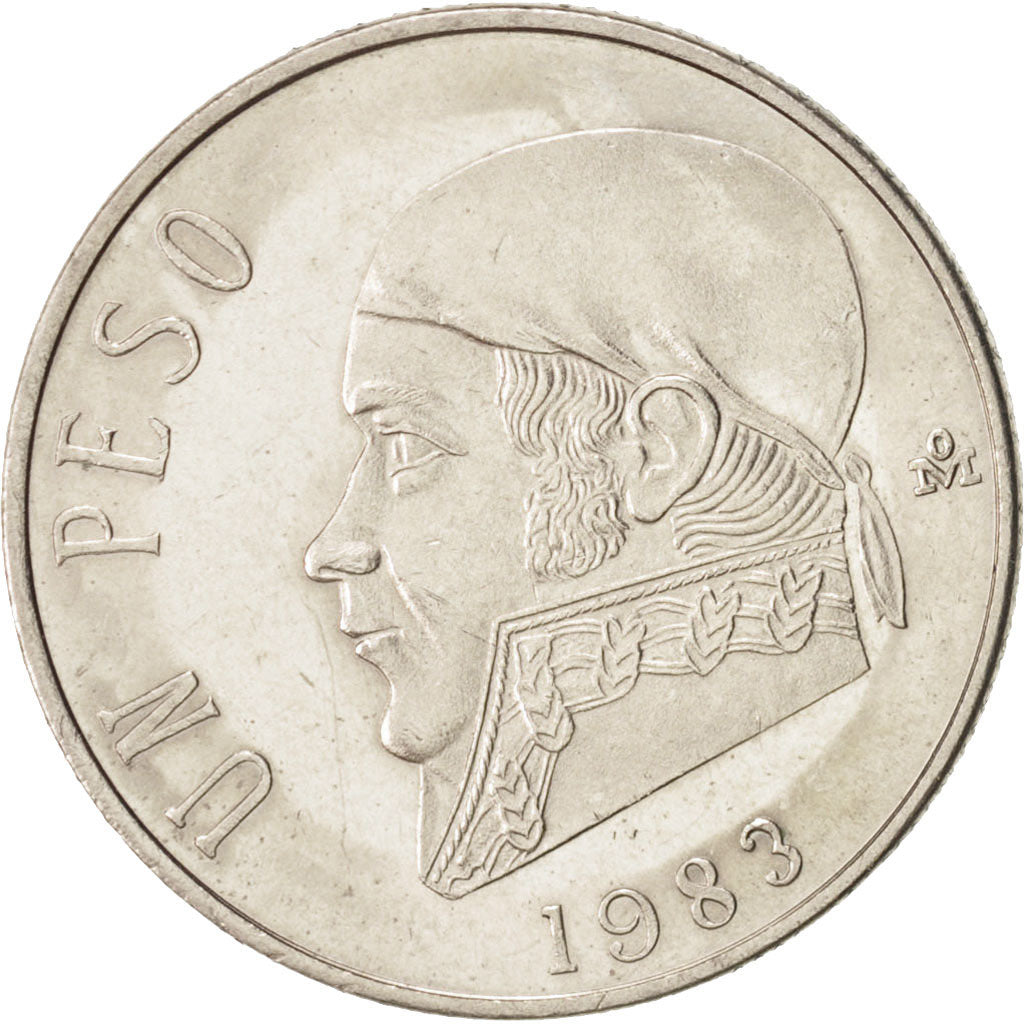 Coin, Mexico, Peso, 1983, Mexico City, MS(63), Copper-nickel, KM:460