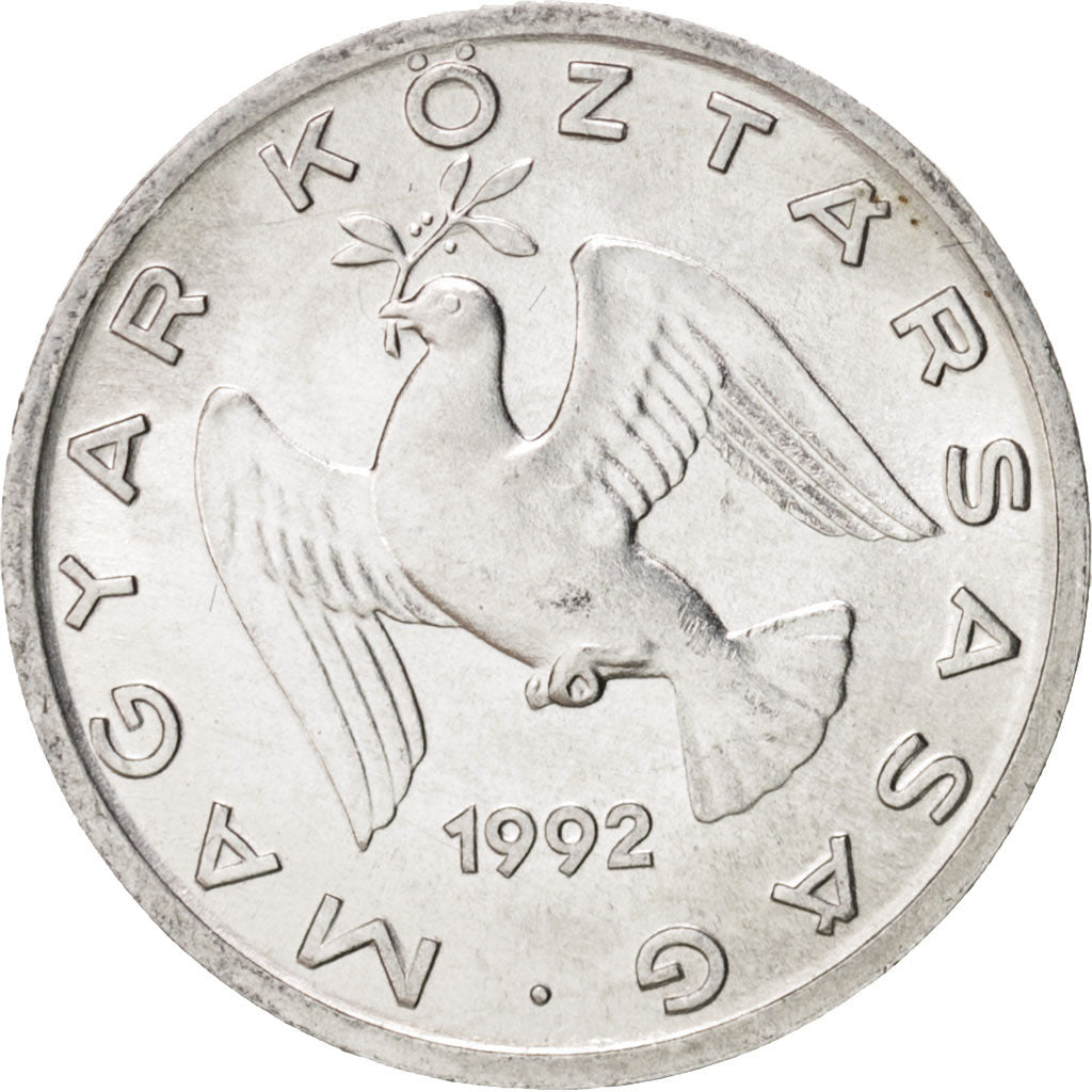 Coin, Hungary, 10 Filler, 1992, Budapest, MS(64), Aluminum, KM:675