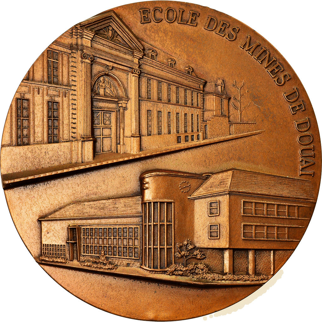 France, Medal, Anciens Elèves de l'Ecole des Mines de Douai, 1986, MS(63)