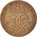 Sweden, Gustaf V, 2 Öre, 1931, EF(40-45), Bronze, KM:778