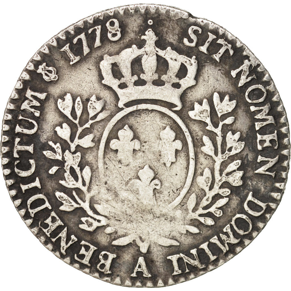 France, Louis XVI, 1/10 Écu, 1778, Paris, VF(30-35), Silver, KM:568.1
