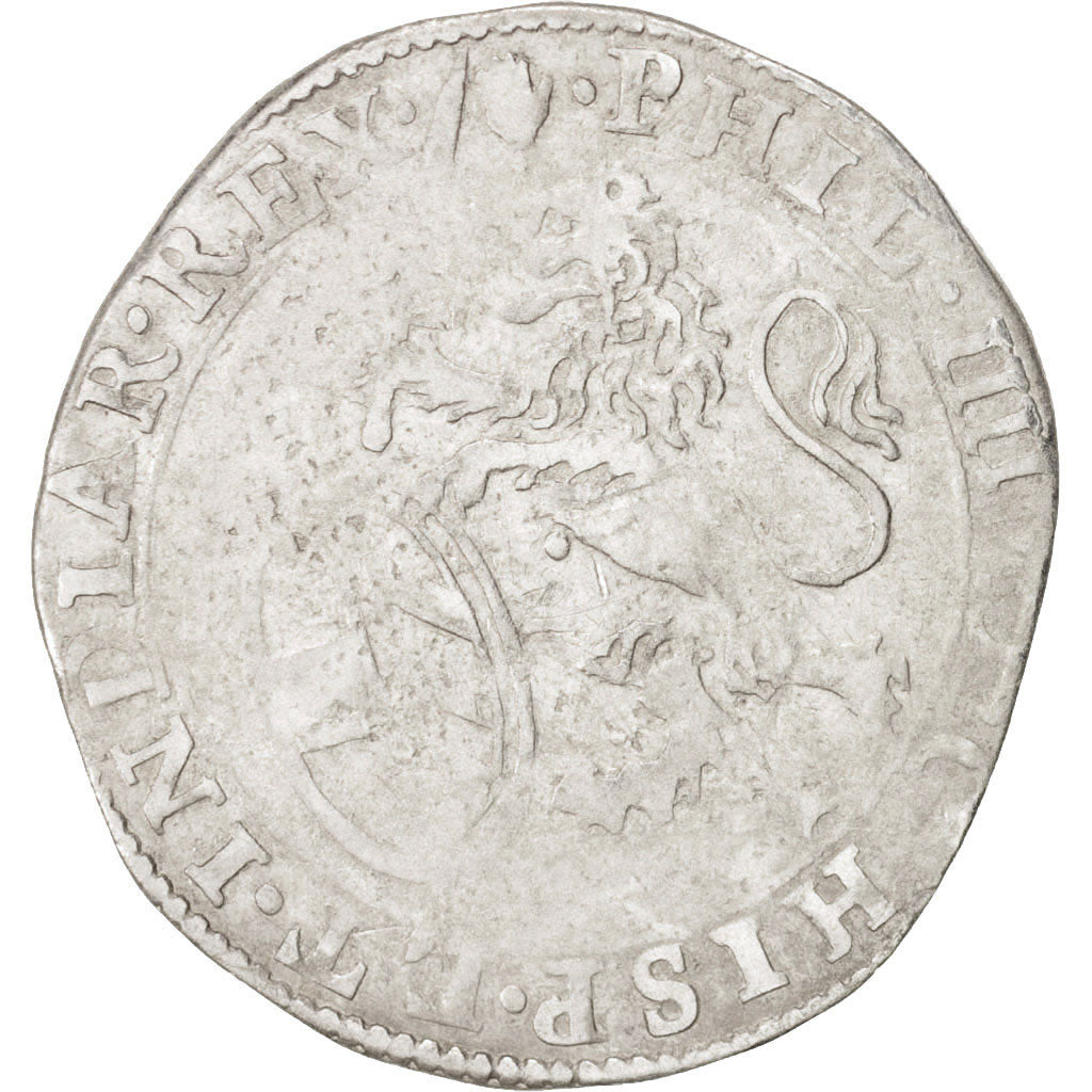 Spanish Netherlands, BRABANT, Escalin, 1622, Antwerp, VF(30-35), Silver, KM:52.1