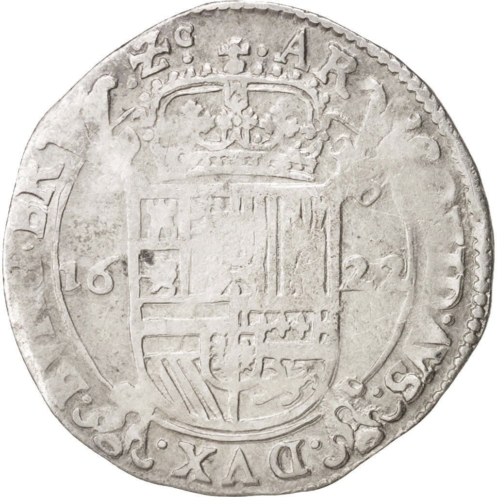 Coin, Spanish Netherlands, BRABANT, Escalin, 1622, Brabant, VF(20-25), Silver