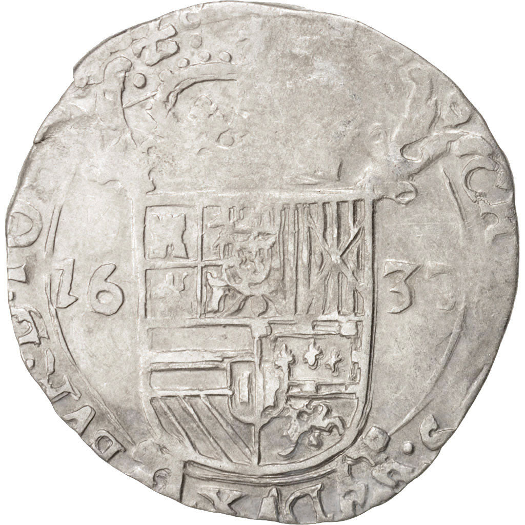 Spanish Netherlands, TOURNAI, Escalin, 1637, Tournai, EF(40-45), Silver, KM:41