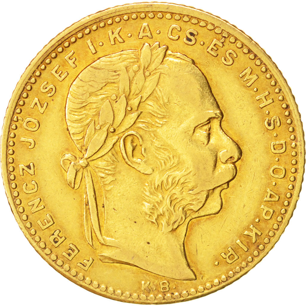 Coin, Hungary, Franz Joseph I, 8 Forint 20 Francs, 1881, Kormoczbanya
