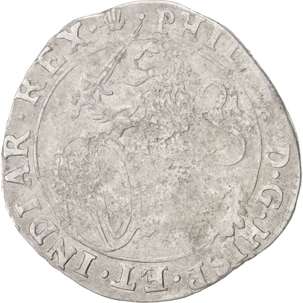 Coin, Spanish Netherlands, BRABANT, Escalin, 1625, Antwerp, VF(20-25), Silver