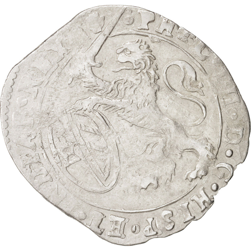 Spanish Netherlands, BRABANT, Escalin, 1651, Antwerp, EF(40-45), Silver, KM:52.1