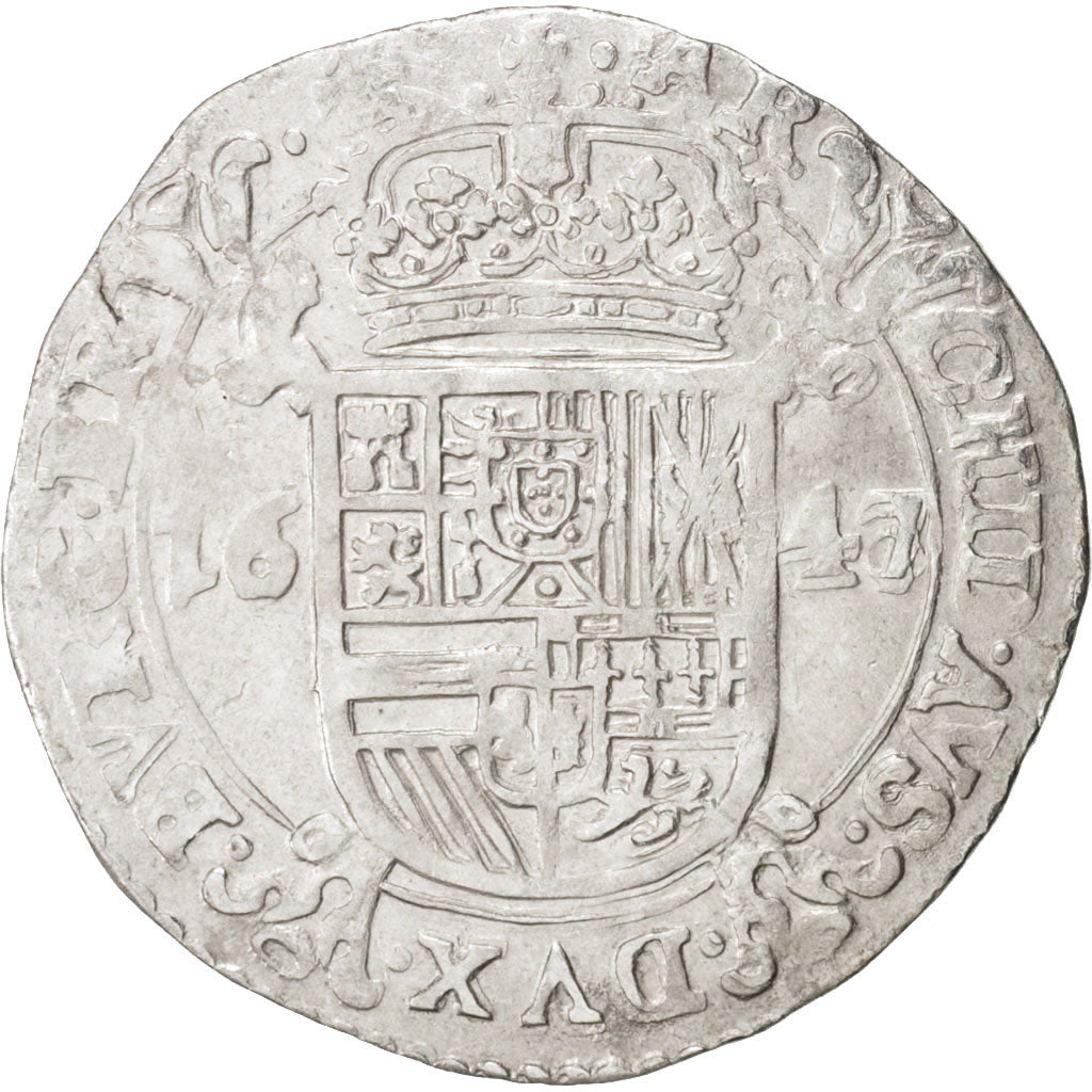 Spanish Netherlands, BRABANT, Escalin, 1647/6, Brussels, AU(50-53), KM:52.3