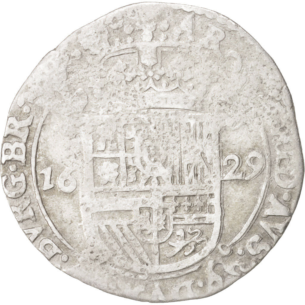 Coin, Spanish Netherlands, BRABANT, Escalin, 1629, Brabant, VF(20-25), Silver