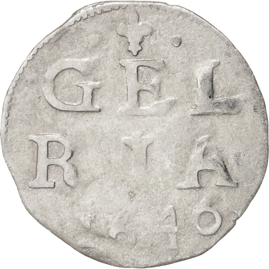 Netherlands, GELDERLAND, 2 Stuivers, 1646, VF(30-35), Silver, KM:26.2