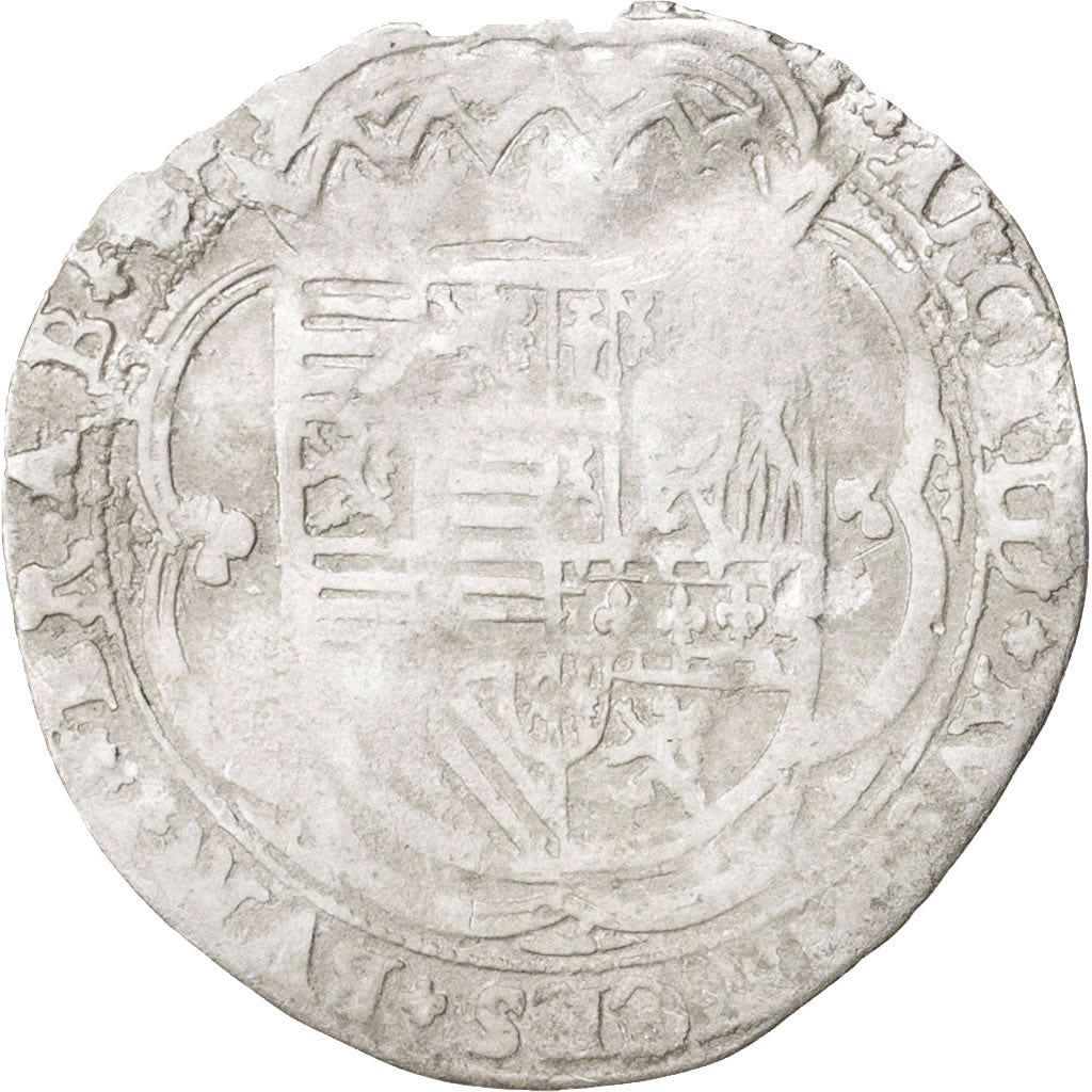 Spanish Netherlands, BRABANT, 3 Patards, 1616, Hertogenbosch, VF(20-25), KM:45.4