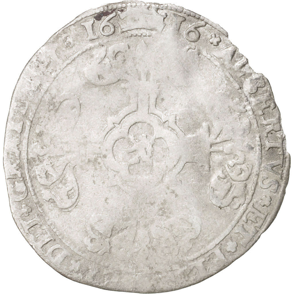 Spanish Netherlands, BRABANT, 3 Patards, 1616, Hertogenbosch, VF(20-25), KM:45.4