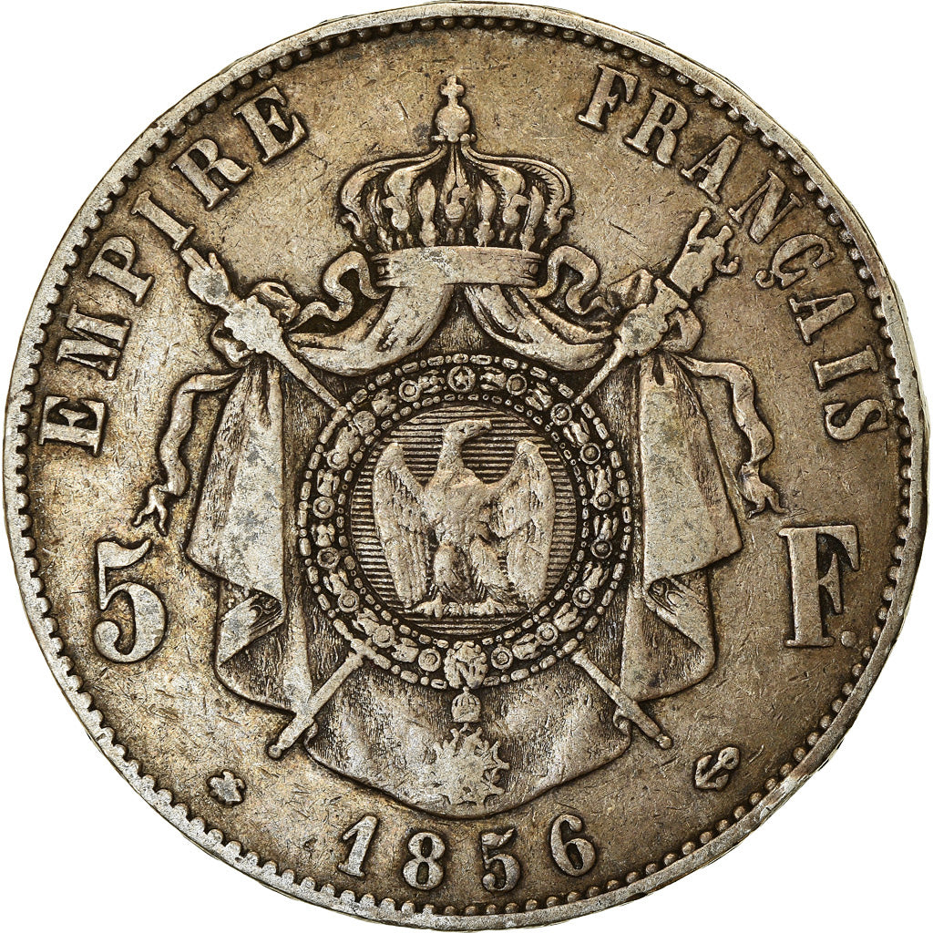 Coin, France, Napoleon III, Napoléon III, 5 Francs, 1856, Strasbourg