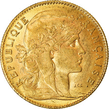 Coin, France, Marianne, 10 Francs, 1907, Paris, AU(55-58), Gold, KM:846