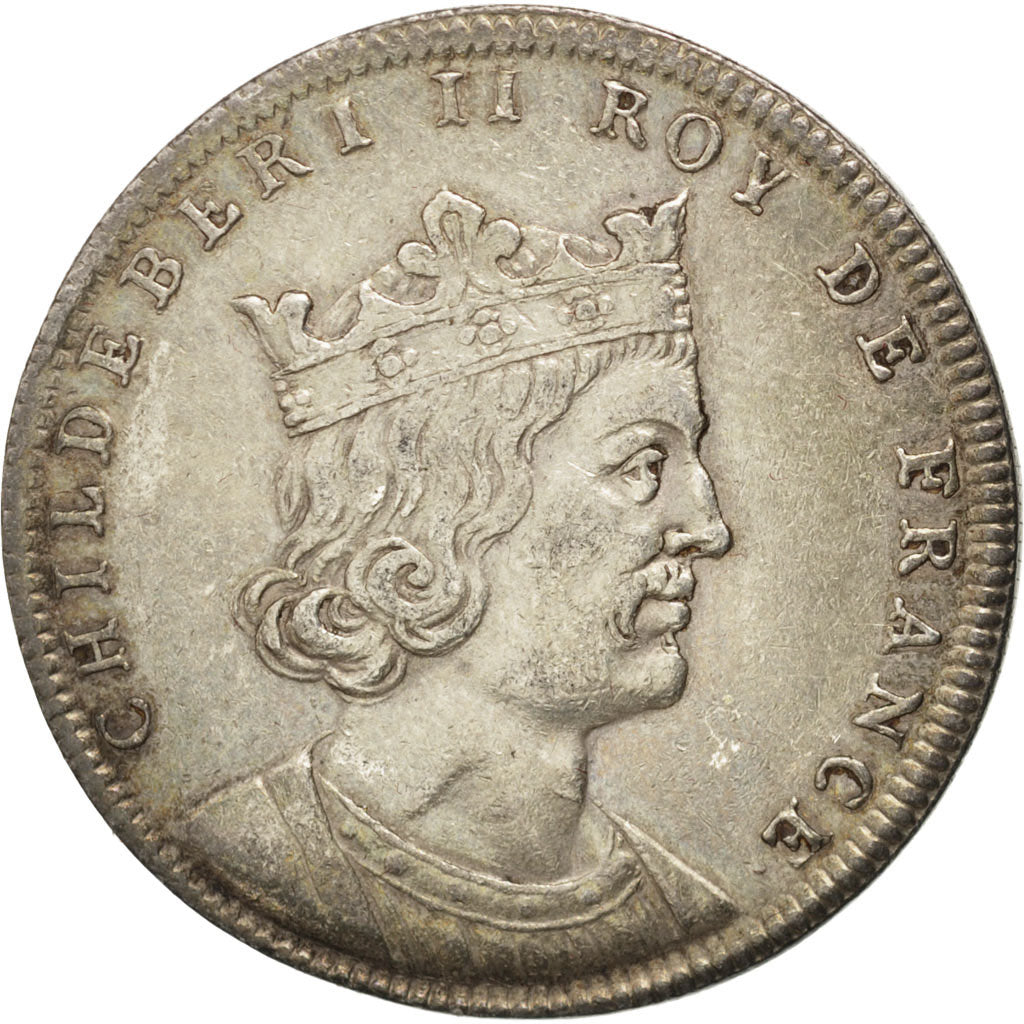 France, Medal, Childebert II, History, TTB+, Argent