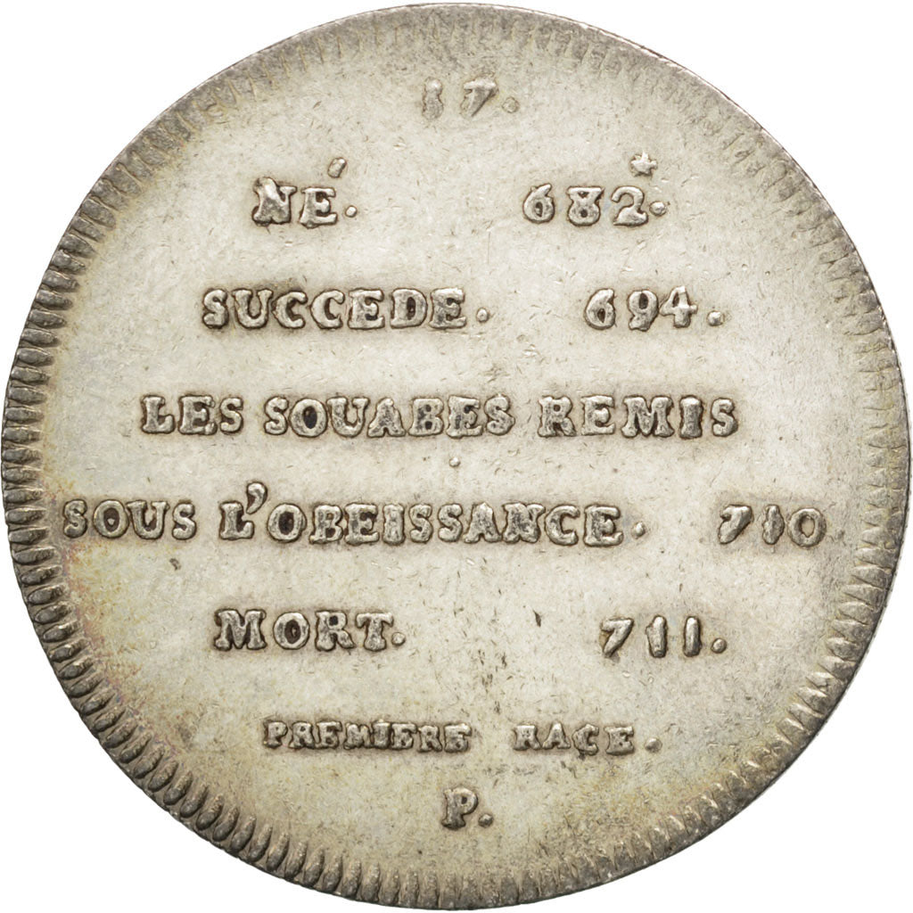 France, Medal, Childebert II, History, TTB+, Argent