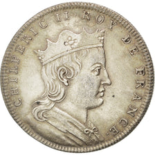 Frankreich, Medal, Chilperic II, History, SS+, Silber