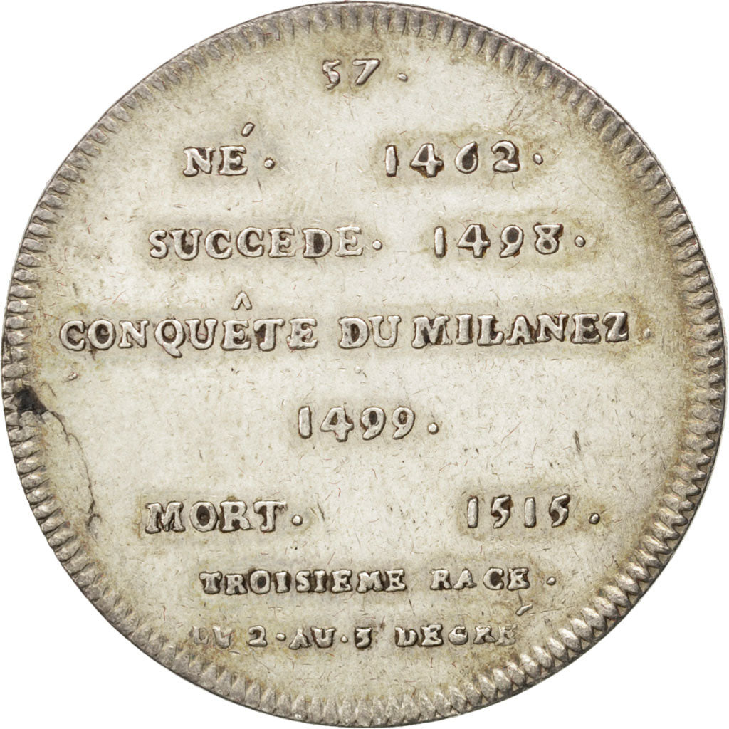 France, Medal, Louis XII, History, AU(50-53), Silver
