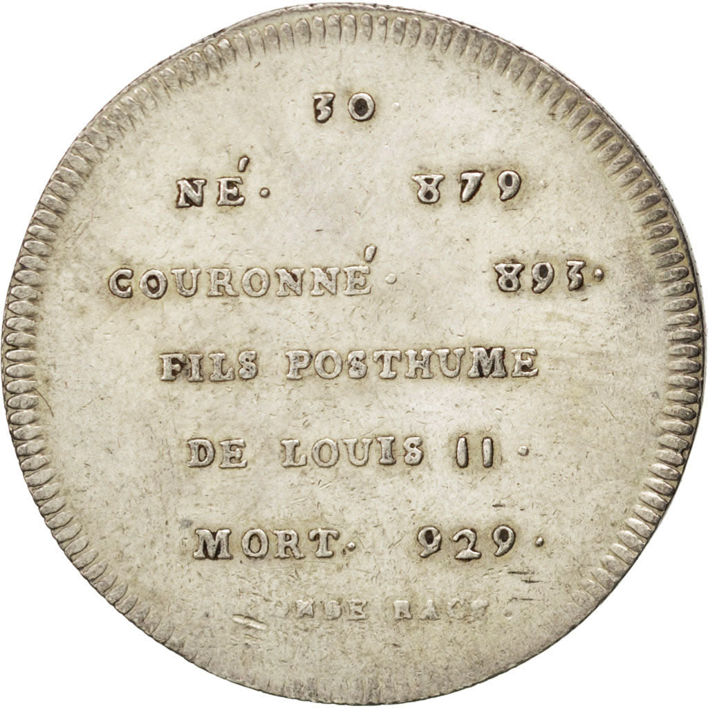 France, Medal, Charles III, History, AU(50-53), Silver