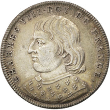 France, Medal, Charles VIII, History, AU(55-58), Silver