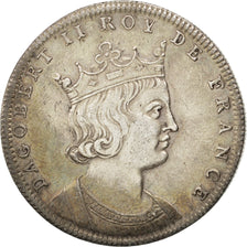 France, Medal, Dagobert II, History, AU(55-58), Silver