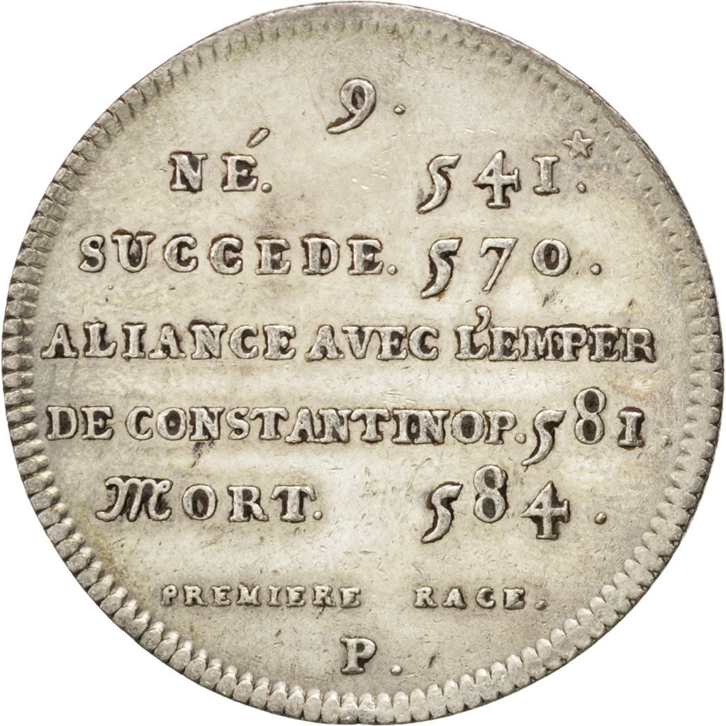 France, Medal, Chilpéric I, History, AU(50-53), Silver