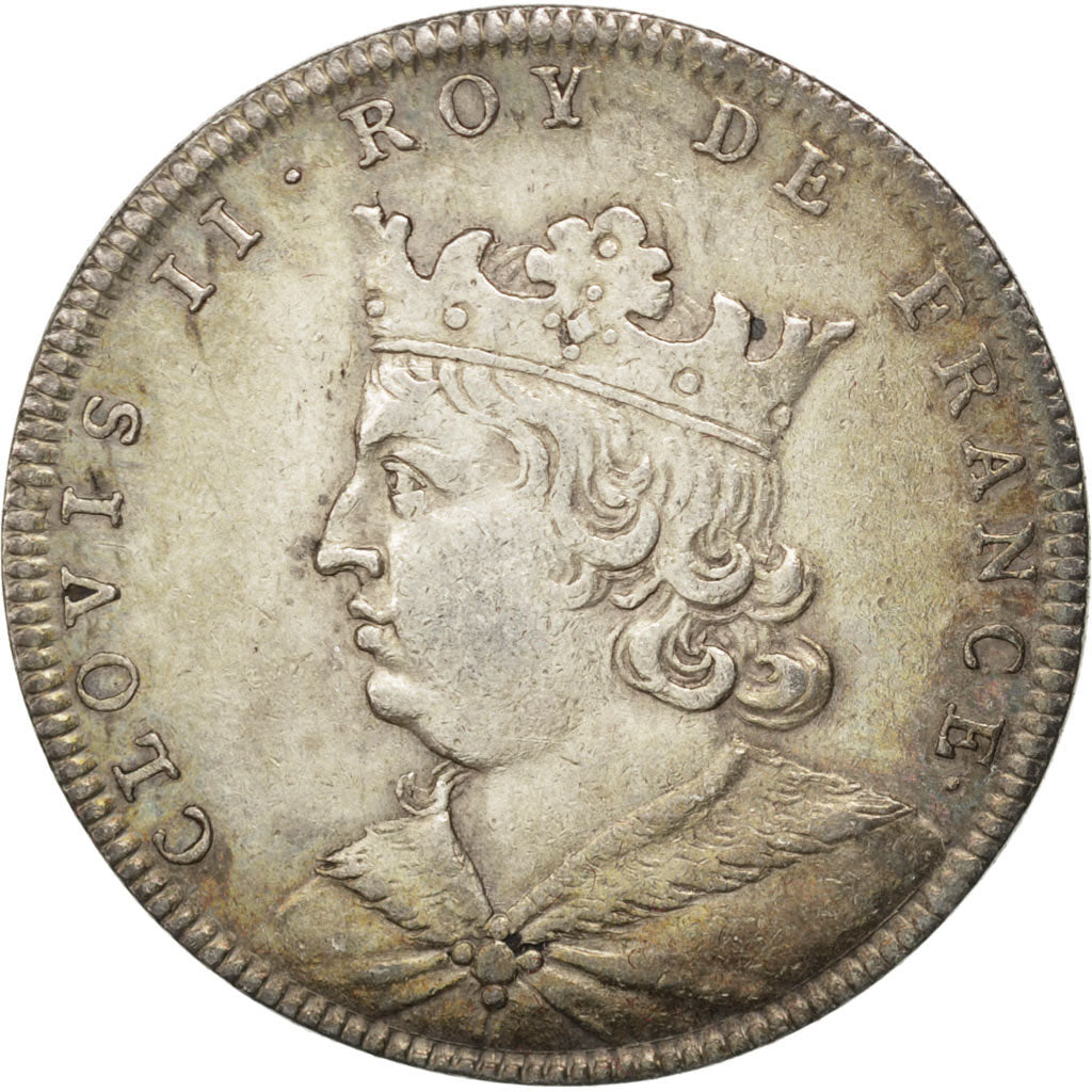 Frankrijk, Medal, Clovis II, History, ZF+, Zilver