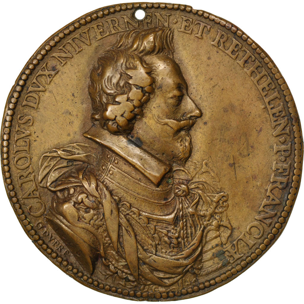 FRANCE, Politics, Society, War, Louis XIII, Medal, EF(40-45), Dupré, Bronze, 5, 