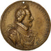FRANCE, Politics, Society, War, Louis XIII, Medal, EF(40-45), Dupré, Bronze, 5, 