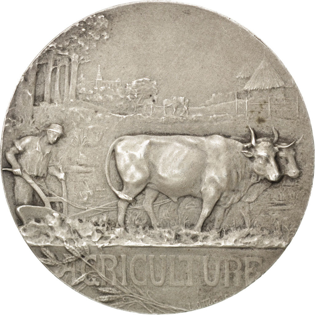 Francia, Medal, French Third Republic, Business & industry, Lemaire, BB+, Arg...