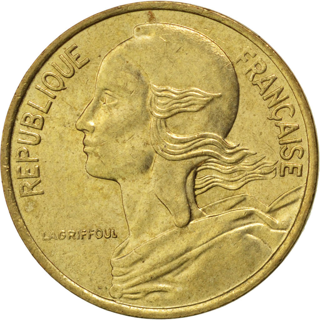 FRANCE, Marianne, 5 Centimes, 1991, Paris, KM #933, AU(55-58), Aluminum-Bronze,.