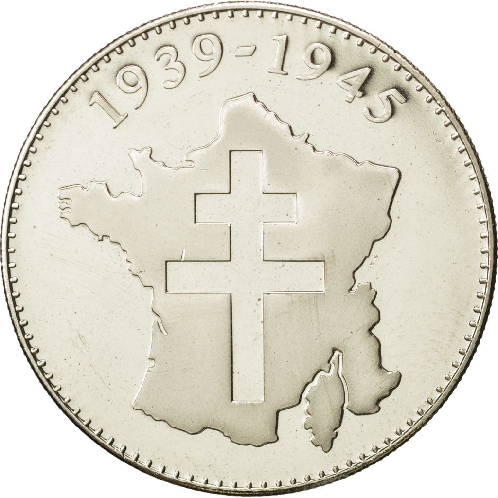 FRANCE, History, French Fifth Republic, Medal, MS(60-62), Nickel, 41, 26.00