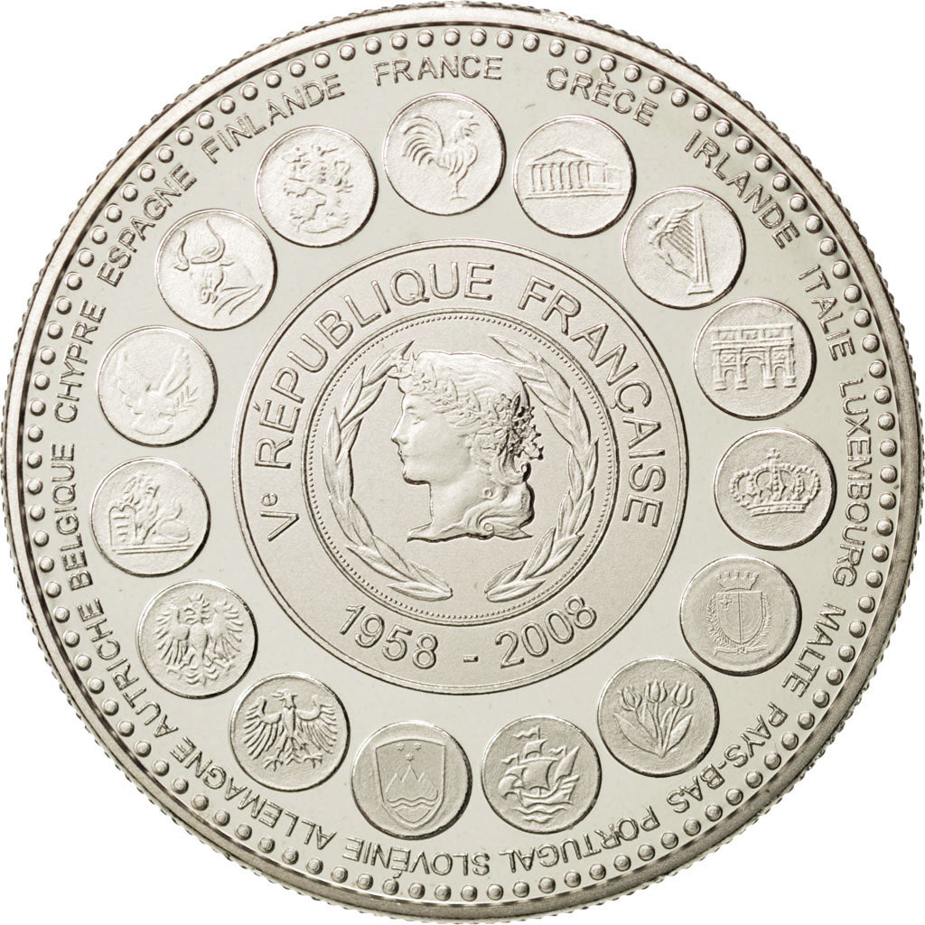 France, Medal, The Fifth Republic, History, MS(65-70), Nickel