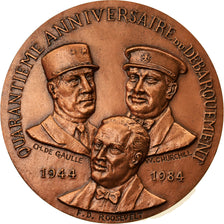Francia, medalla, 40ème Anniversaire du Débarquement, Politics, Society, War