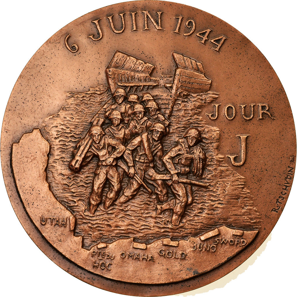 Francia, medalla, 40ème Anniversaire du Débarquement, Politics, Society, War
