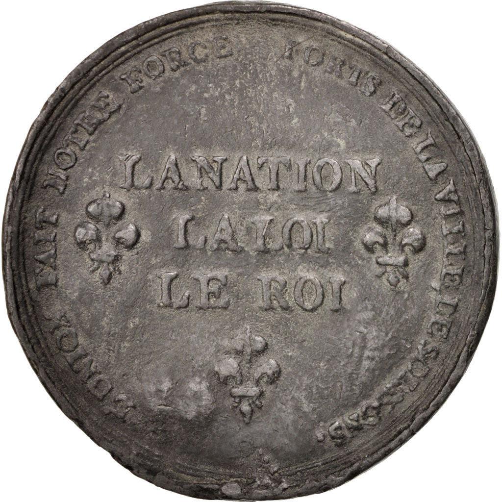 Francia, Medal, End of Monarchy, History, BB, Piombo, 59
