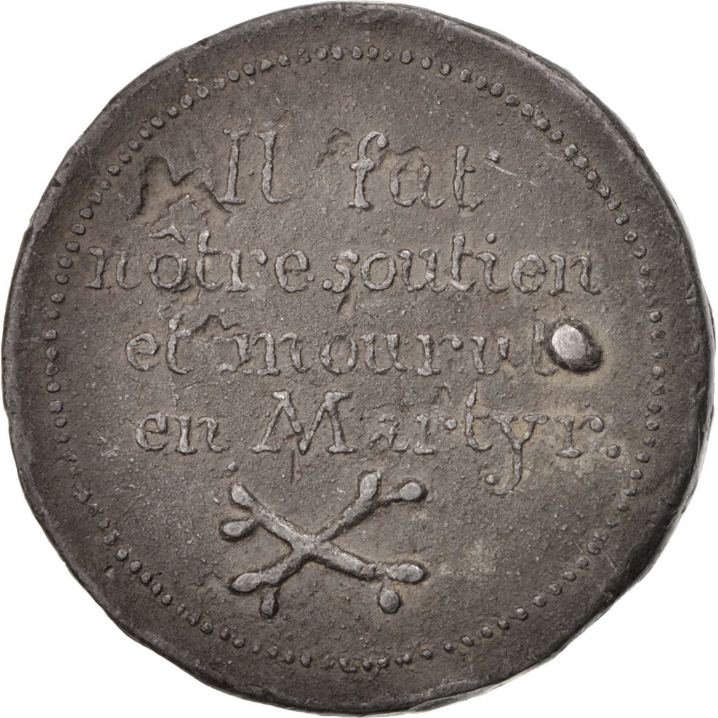 FRANCE, Politics, Society, War, National Convention, Medal, 1793, EF(40-45),...